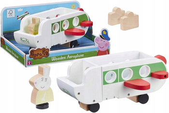**Świnka Peppa - Drewniany samolot z figurką 07211
