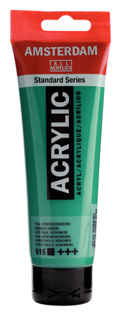 FARBA AKRYL.AMSTERDAM 615 EMERALD GREEN 120ML