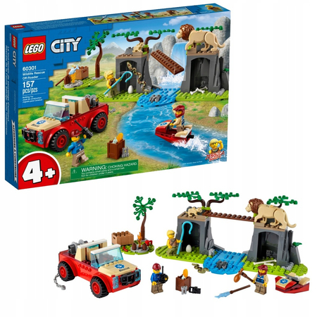 LEGO 60301 CITY WILDLIFE TERENÓWKA RATOWNIKÓW DZIKICH ZWIERZĄT