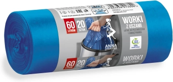 AZ WORKI Z USZAMI NIEBIESKIE 60L 20SZT