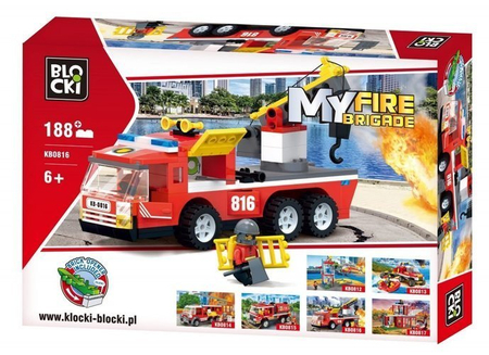 KLOCKI BLOCKI MyFire WÓZ STRAŻACKI 188EL KB0816