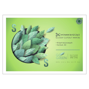 WYCINANKA BŁYSZCZĄCA 8K A4 GO GREEN