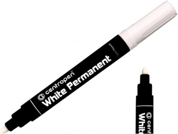 CENTROPEN MARKER WHITE PERMANENT 8586  BIAŁY 631119