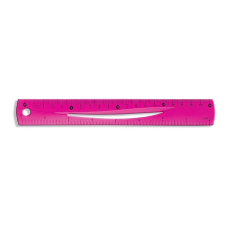 TETIS LINIJKA RÓŻOWA 20CM BL020-RB