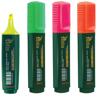 TETIS ZAKREŚLACZ 1SZT MIX KW015