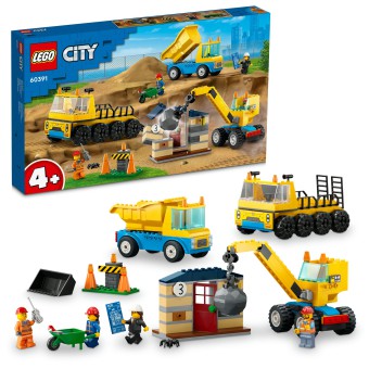 LEGO 60391 CITY Ciężarówki i dźwig z kulą wyburzeniową (2023-2025)