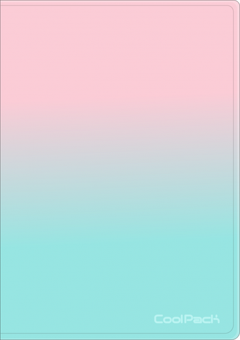 COOLPACK GRADIENT TECZKA CLEAR BOOK 20 KOSZULEK STRAWBERRY 32043