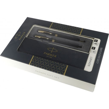 PARKER SONNET DUO PIÓRO+DŁUGOPIS CORE CZARNY LAKIER GT 2093371