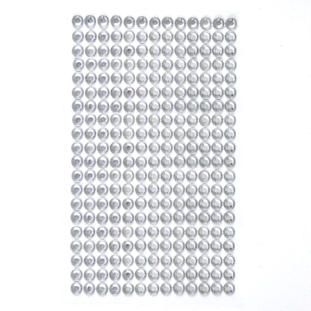 KRYSZTAŁKI SAMOPRZYLEPNE 6MM 260SZT CRYSTAL GRKR-049