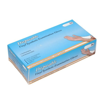 RĘKAWICE PVC WINYLOWE GOSPODARCZE L 100SZT 6652