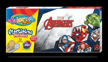 COLORINO PLASTELINA 12KOL. AVENGERS 91437PTR