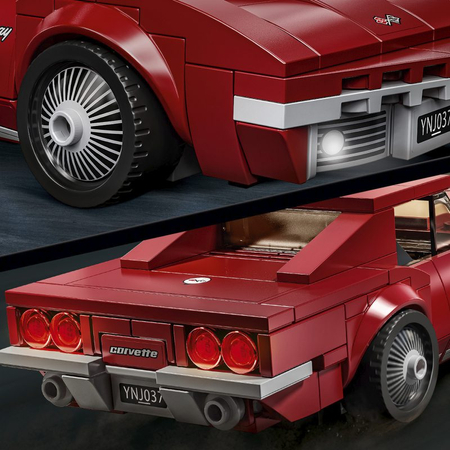 LEGO 76903 SPEED CHAMPIONS SAMOCHÓD WYŚCIGOWY CHEVROLET CORVETTE C8.R I 1968 CHEVROLET CORVETTE