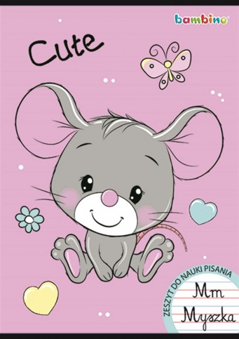 MAJ ZESZYT DO NAUKI PISANIA A4 32K LINIA PODÓJNA DWUKOLOROWA LAMINOWANY B 663543