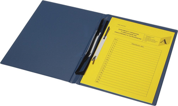 TECZKA AKTA OSOBOWE ABCD OKLEJANE T/Z TREŚCIĄ GRANATOWA