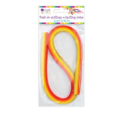 PASKI DO QUILLINGU 6MM - ODCIENIE CZERWIENI 100SZT QGPQ-009