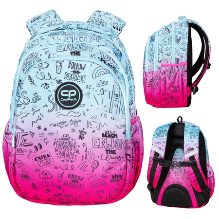 COOLPACK JERRY PLECAK MŁODZIEŻOWY PINK SCRIBBLE D029340  2021