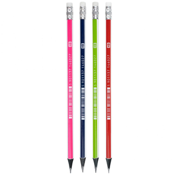 ASTRA OŁÓWKI GRAFITOWE HB CZARNE DREWNO Z GUMKĄ 206120014