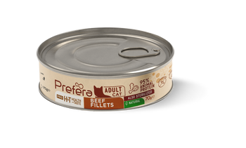 PREFERA FILET WOŁOWINA Z KURCZAKIEM PUSZKA DLA KOTA 70G