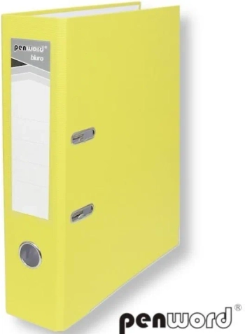 PEN SEGREGATOR Z OKUCIEM A4 5CM ŻÓŁTY