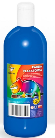***FARBA PLAKATOWA CIEMNA NIEBIESKA 500ML OTOCKI