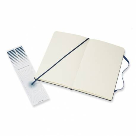 ***NOTATNIK MOLESKINE CLASSIC L LINIE MIĘKKA OPRAWA BŁĘKITNY A5