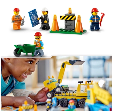 LEGO 60391 CITY Ciężarówki i dźwig z kulą wyburzeniową (2023-2025)