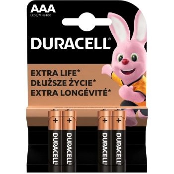 DURACELL BATERIA LR03 (4SZT)