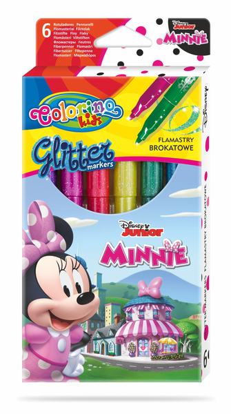 COLORINO FLAMASTRY BROKATOWE 6KOL. MINNIE 90737PTR