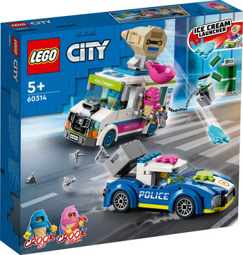 LEGO 60314 CITY Policyjny pościg za furgonetką z lodami