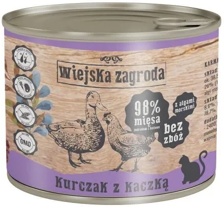 WIEJSKA ZAGRODA KOT KURCZ.KACZKA 200G