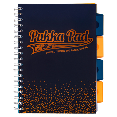 PUKKA KOŁOZESZYT PROJECT BOOK BLUSH NAVY B5 KRATKA NZ2291 3003