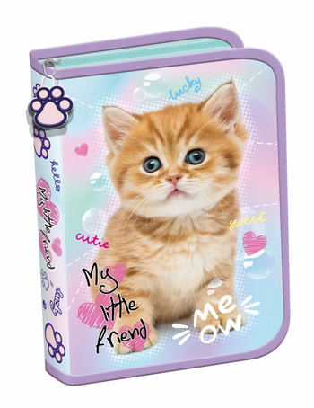 MAJ24 PIÓRNIK DWUKLAPOWY BEZ WYPOSAŻENIA MY LITTLE FRIEND KITTY PASTEL 668821