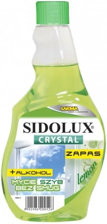 SIDOLUX CRYSTAL PŁ. D/SZYB LEMON ZAPAS 500ML