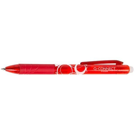 DŁUGOPIS AUTOMATYCZNY Q-CONNECT WYMAZYWALNY 1,0MM CZERWONY