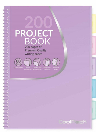 COOLPACK PASTEL KOŁOZESZYT PP B5 FIOLETOWY 81346CP