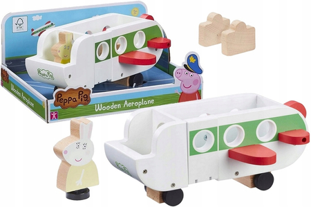 **Świnka Peppa - Drewniany samolot z figurką 07211