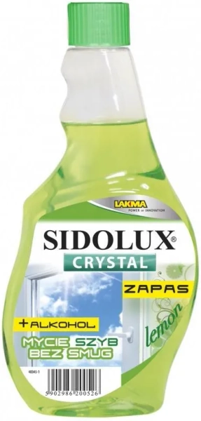 SIDOLUX CRYSTAL PŁ. D/SZYB LEMON ZAPAS 500ML