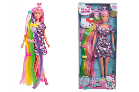 STEFFI LALKA HELLO KITTY Z DŁUGIMI WŁOSAMI