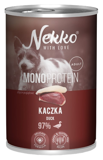 NEKKO P/PIES MONO 400G ADULT KACZKA