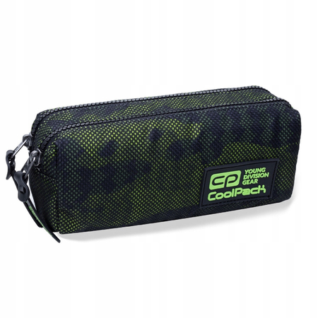 COOLPACK EDGE SASZETKA PODWÓJNA ARMY MOSS GREEN B69070