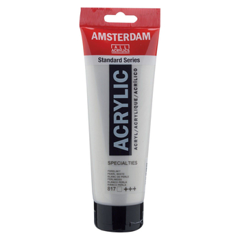 FARBA AKRYL.250ML PEARL WHITE 817 AMSTERDAM