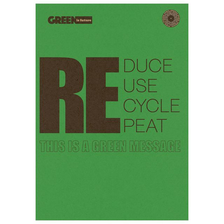 ZO ZESZYT GREEN TYPO GREEN A4 60K KRATKA KRAFT 049121