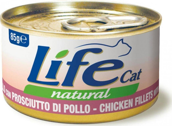 LIFE CAT PUSZ 85G KURCZAK I SZYNKA