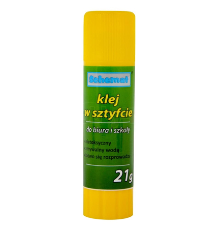 KLEJ W SZTYFCIE ZIELONY 21G 3564