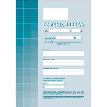 DZIENNIK BUDOWY(10STR) A4 603-1
