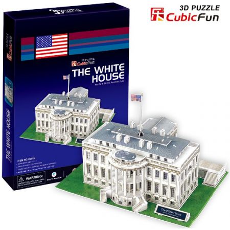 CUBIC FUN PUZZLE 3D BIAŁY DOM 64EL
