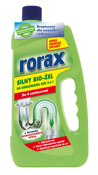 RORAX UDRAŻNIACZ DO RUR BIO-ŻEL SILNY 1L