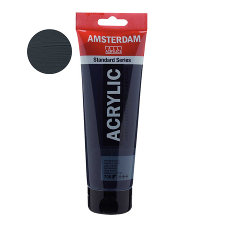 FARBA AKRYL.250ML 708 PAYNES GREY AMSTERDAM