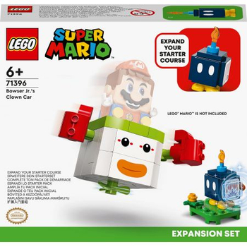 LEGO 71396 SUPER MARIO Zestaw rozszerzający Samochód klauna Bowsera Jr.