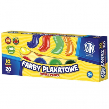 ASTRA FARBY PLAKATOWE 10 KOL 20 ML 301115004